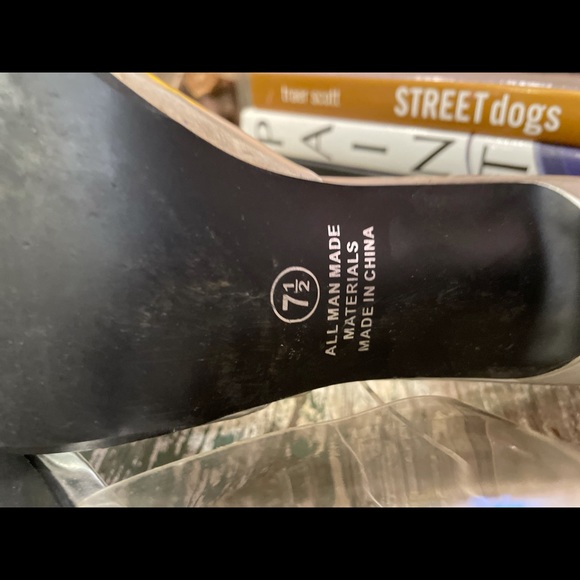 Iridescent Pin Up Slip On Retro Heels - Picture 6 of 7